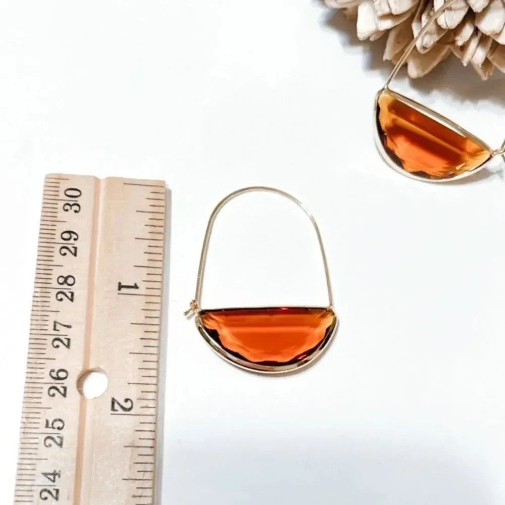crystal hoop earrings M38